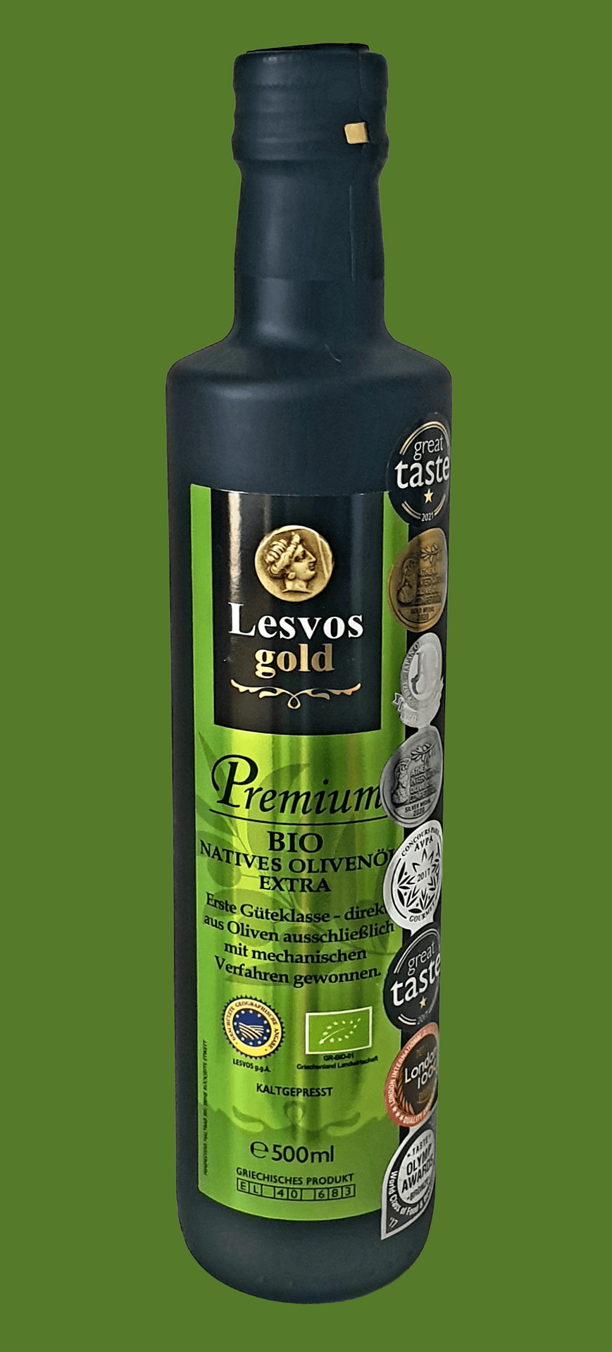 Lesvos Gold Premium biologisches natives Olivenöl extra